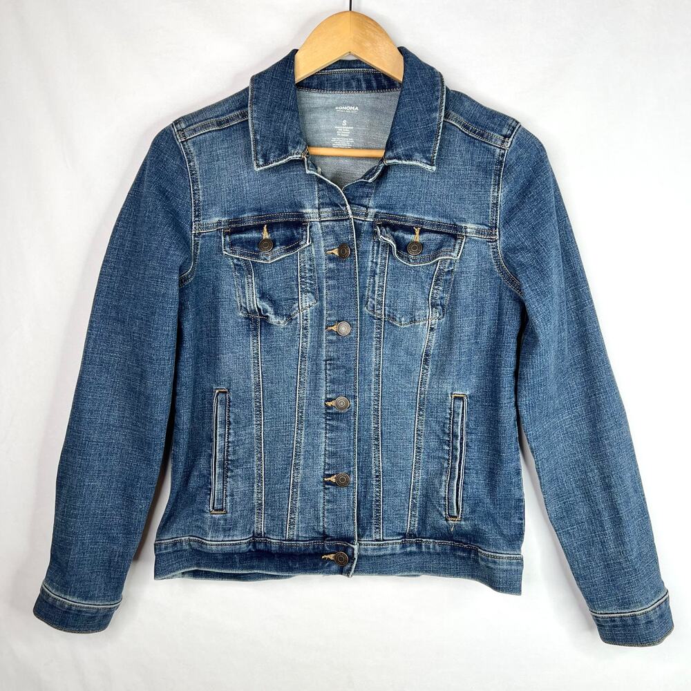 Sonoma Stretch Denim Jacket Small